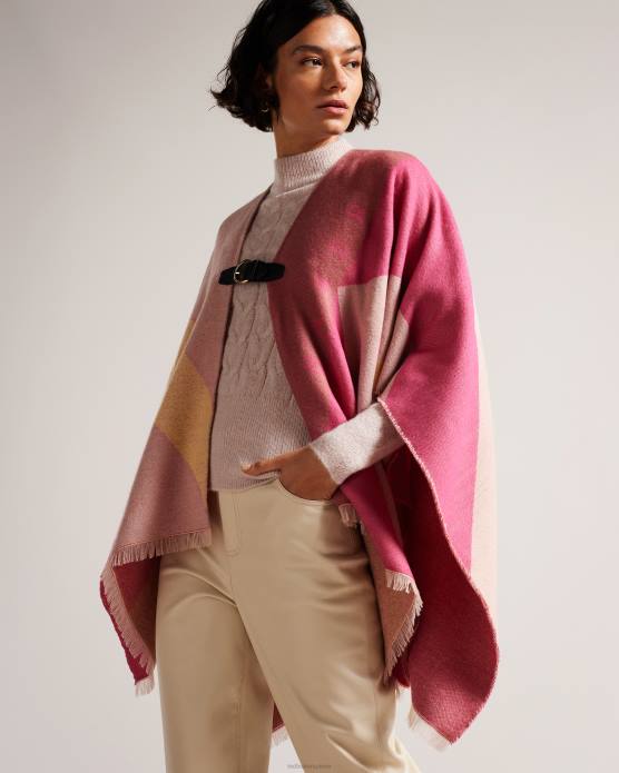 Ted Baker femmes 60VD1107 accessoires poncho à boucle suffia rose