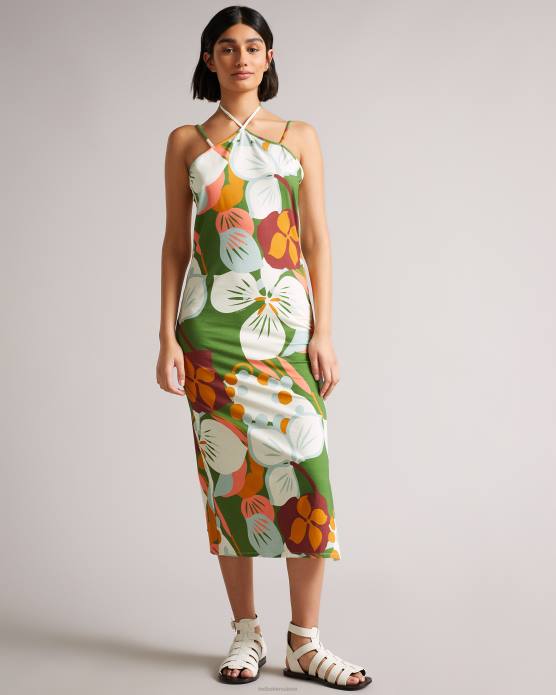 Ted Baker femmes 60VD647 vêtements bodycon à bretelles lotye vert