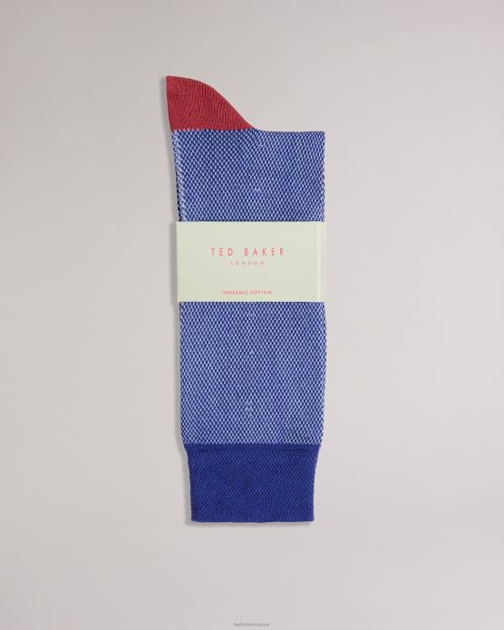 Ted Baker Hommes 60VD1906 accessoires chaussettes semi-unis tedtext bleu