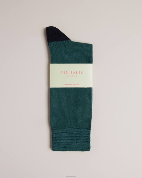 Ted Baker Hommes 60VD1915 accessoires chaussette classique unie vert foncé