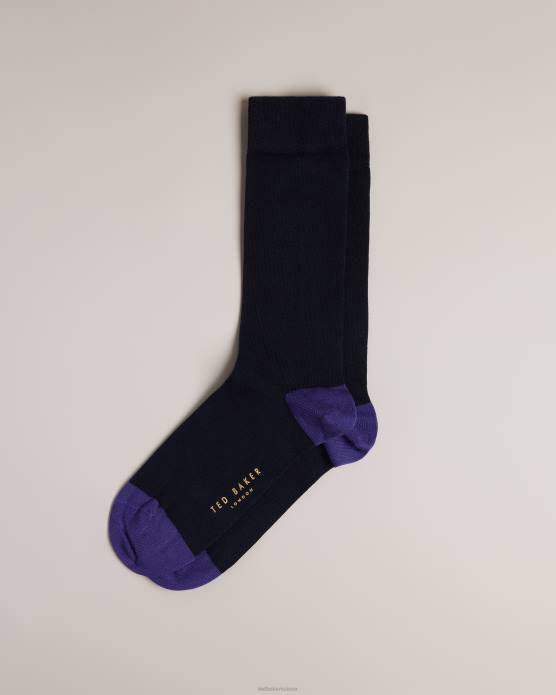 Ted Baker Hommes 60VD1928 accessoires chaussette classique unie bleu