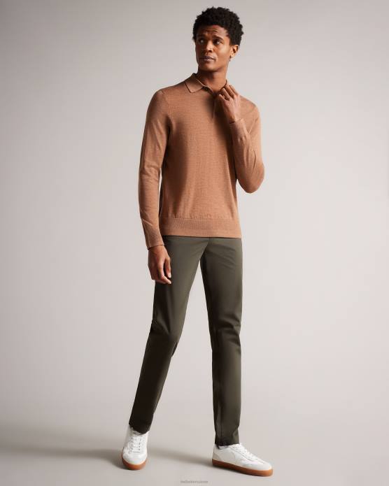 Ted Baker Hommes 60VD1401 vêtements chino slim genay kaki